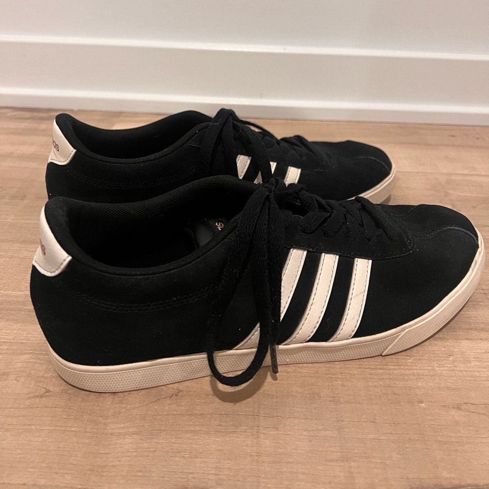 Adidas Women's Black and White Sneakers
